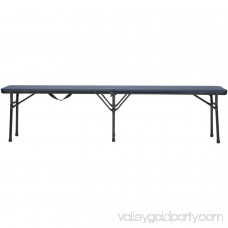 Cosco 6' Indoor Outdoor Center Fold Tailgate Bench with Carrying Handle, 2-Pack, Multiple Colors 563904820